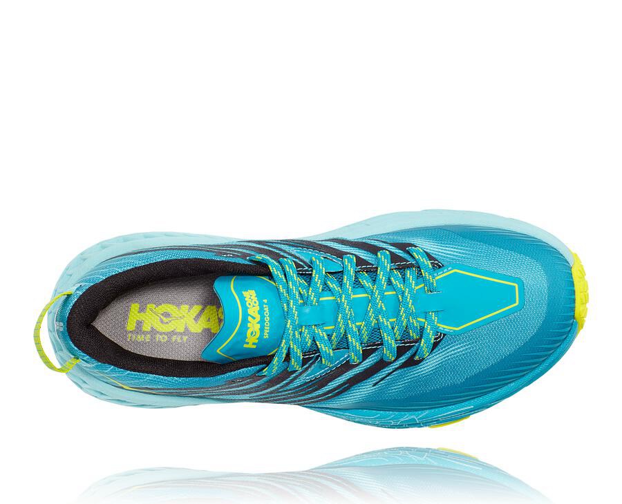 Hoka Australia One One Speedgoat 4 - Womens Trail Shoes Turquoise - MDVWU-8063